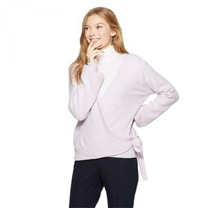 NEW A New Day Sweater with Side Tie Small Purple